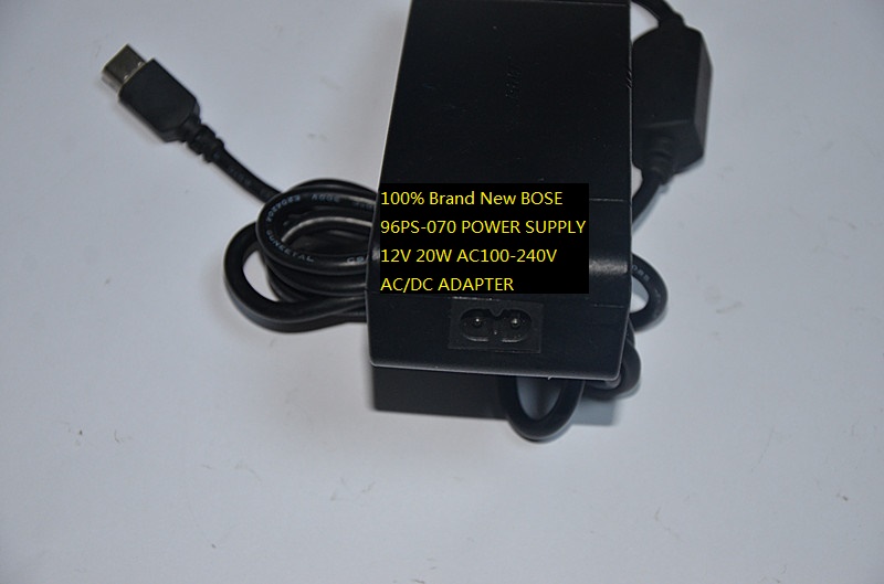 100% Brand New BOSE 96PS-070 POWER SUPPLY 12V 20W AC100-240V AC/DC ADAPTER